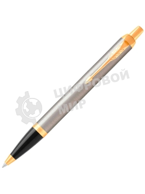 Ручка шариковая Parker IM Core K321 (CW1931670) Brushed Metal GT, M, синие чернила, подарочная коробка