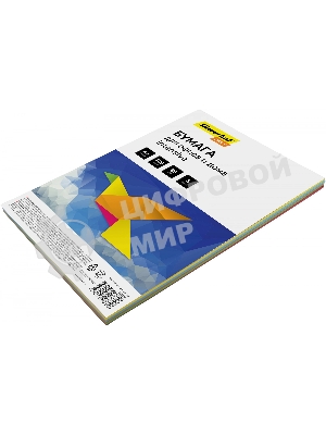 Бумага Silwerhof DAILY A4/80г/м2/100л./радуга интенсив (5цветов)