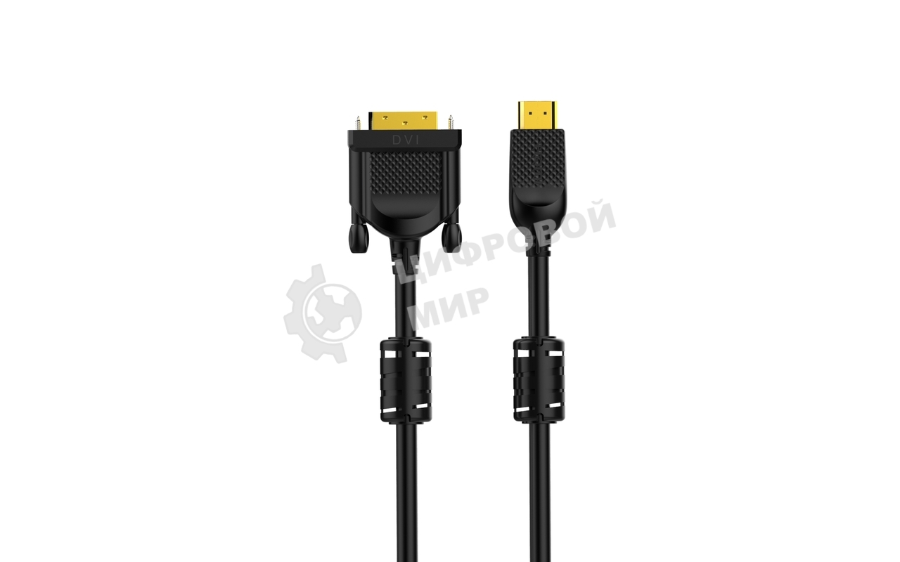 Кабель HDMI AM/DVI(24+1)M, 3 м, CU, 1080P@60Hz, 2F, VCOM CG484GD-3M