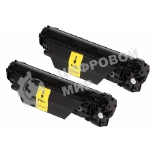 Картридж лазерный Cactus CS-CE285AD черный, комплект 2х1600 стр., для HP LJ P1102/P1102W/M1130/M1132