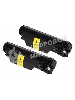 Картридж лазерный Cactus CS-CE285AD черный, комплект 2х1600 стр., для HP LJ P1102/P1102W/M1130/M1132