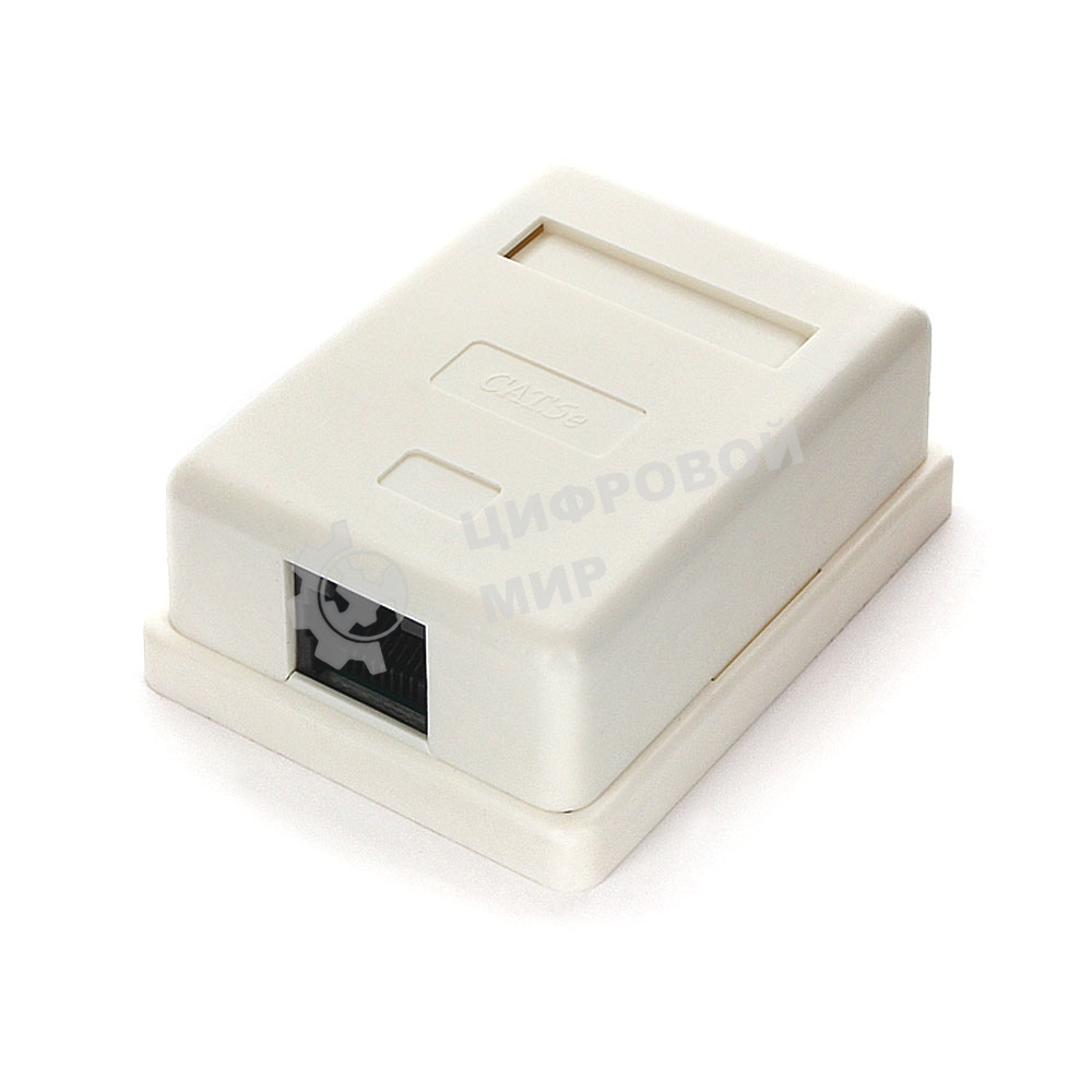 Розетка GEMBIRD NA212 RJ-45 кат.5e внешняя 1 порт, 110/Krone