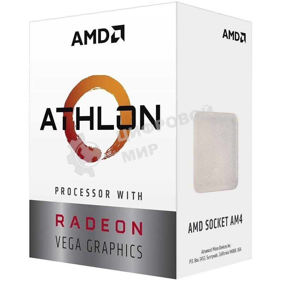 Процессор AMD Athlon 300GE 2C/4T (3.4GHz,5MB,35W,AM4) tray, with Radeon Vega Graphics