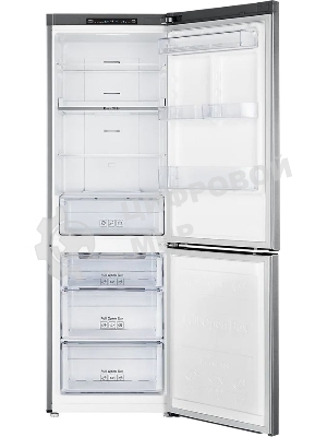 Холодильник Samsung RB30A30N0SA/WT серебристый двухкамерный 213/98л морозилка снизу, No Frost