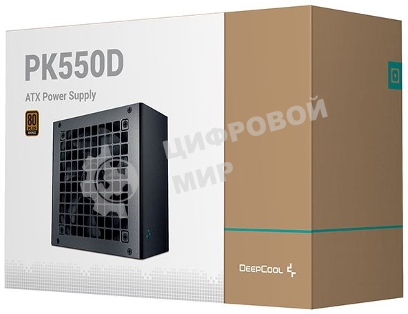 Блок питания Deepcool Gamerstorm PK550D, 550Вт, 80 PLUS Bronze, 120мм, черный