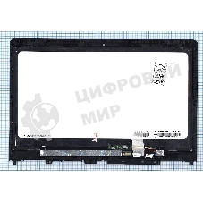 Модуль (матрица + тачскрин) для Lenovo Flex 4 14 черный с рамкой