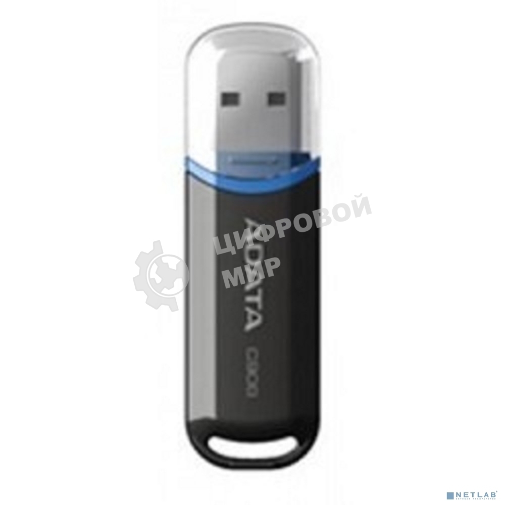 Флешка USB ADATA C906 (AC906-32G-RBK), 32Gb, USB 2.0, R/W 15/5, черный/синий