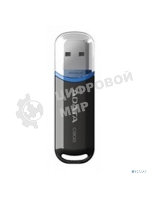 Флешка USB ADATA C906 (AC906-32G-RBK), 32Gb, USB 2.0, R/W 15/5, черный/синий