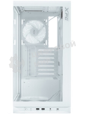 Компьютерный корпус XPG INVADER X WHITE (INVADERXMT-WHCWW) Mid-Tower Gaming ATX PC Case with Panoramic View, Tempered Glass Panels, and RGb Lighting Black