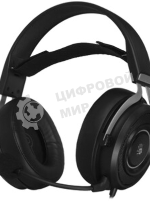 Гарнитура Bloody G535P чёрный/серебристый, проводная, подсветка