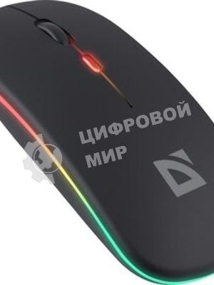 Мышь беспроводная Defender Coda MB-261 черный, 1600 dpi, радиоканал, Bluetooth, USB, кнопки - 4