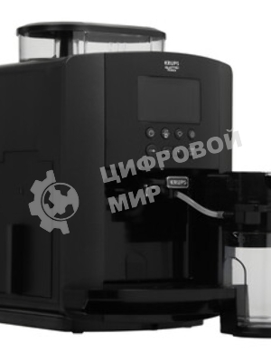 Кофемашина Krups Arabica Latte EA819E10 1450Вт черный/коричневый