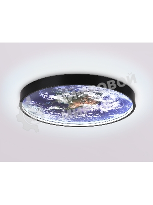 Настенно-потолочный светодиодный светильник Ambrella light FW11133 BK черный 25W LED 3000-6400K D400*38
