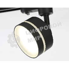 Трековый светильник Ambrella light GL5385 BK/FR черный/белый матовый GX53 max 12W