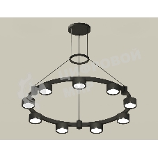 Светильник Ambrella light XR92051800/9 SBK/PBK черный песок/черный полированный GX53 (A9205, C9242, N8113)
