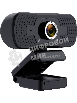 Веб-камера Defender G-lens 2591 2560x1440, 30 кадр/с, USB, микрофон, крепление на мониторе