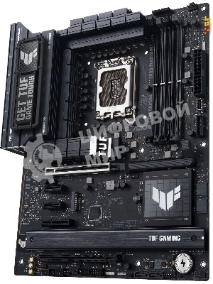 Материнская плата ASUS TUF GAMING Z890-PLUS WIFI, LGA1851, Intel Z890, 4xDDR5, 4xSATA, 4xM.2, 1xPCIe 5.0 x16, DisplayPort, HDMI, USB Type-C, 1x2.5Gb LAN, Thunderbolt, 5x3.5 мм, 7.1, ATX