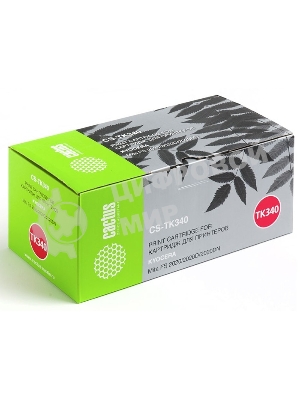 Картридж лазерный Cactus CS-TK340 черный (12000 стр.) для Kyocera Mita FS 2020/2020D/2020DN