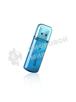 Флешка USB Silicon Power Helios 101 (SP016GBUF2101V1B), 16Gb, USB 2.0, Type-A, R/W 18/12, голубой