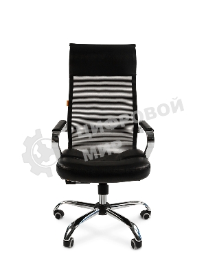 Кресло Chairman 700 черный, сетка, 120 кг, механизм качания