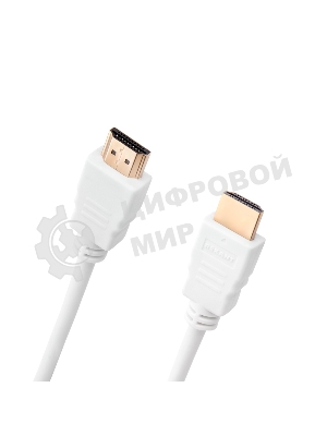 Кабель Rexant HDMI - HDMI 1.4, 1.5 м Gold белый