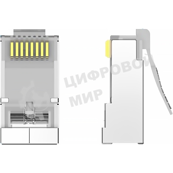 Коннектор Vention RJ45 (8p8c), FTP, cat. 6A, под витую пару, экранированный (10 шт.)