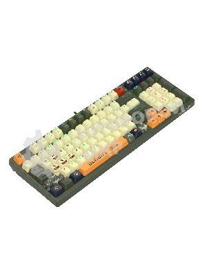 Клавиатура A4Tech Bloody S98 проводная, USB Type-A, белый/зеленый