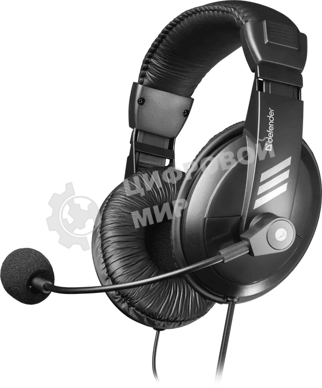 Гарнитура проводная Defender Gryphon 750 черный, кабель 2 м