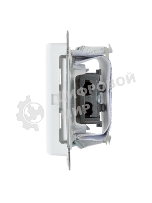 Механизм розетки TV 1-м СП Glossa проходной 4DB белый SchE GSL000192