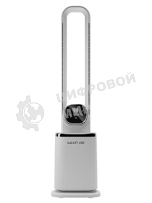 Вентилятор Galaxy Line GL 8118 белый/серебристый, напольный, 75 Вт, 3 скорости, колонный