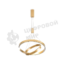 Подвесной светодиодный светильник Ambrella light FL5885/2 GD золото 45W 3000K/4200K/6400K D600/400*1200 (без ПДУ)