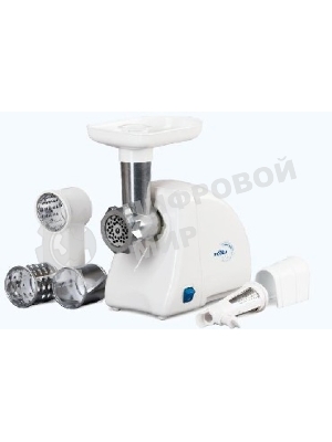 Мясорубка электрическая Ротор Экстра М ЭМШ 35/250-3 белый, 1500 Вт, 0.6 кг/мин, насадки - 4