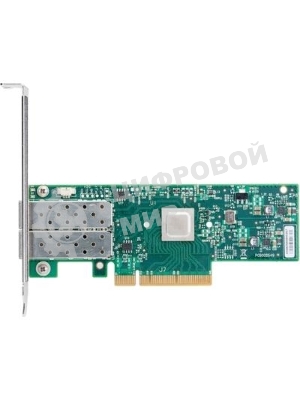 Сетевая карта ConnectX-4 Lx EN network interface card, 25GbE dual-port SFP28, PCIe3.0 x8, tall bracket, SR-IOV, TCP/UDP, MPLS, VxLAN, NVGRE, GENEVE, iSER, NFS RDMA, SMB Direct, ROHS R6