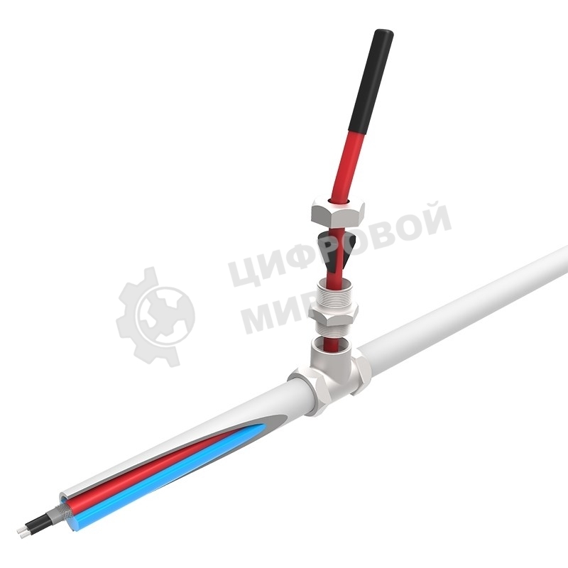 Греющий саморегулирующийся кабель Rexant (в трубу) 10HTM2-CT (6м/60Вт)