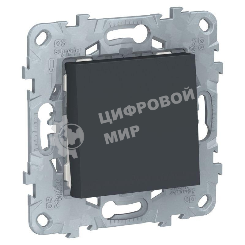 Переключатель 1-кл. UNICA NEW (сх.6) 10AX 250В антрацит SchE NU520354