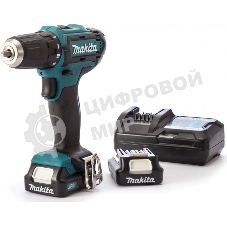 Дрель-шуруповерт аккумуляторная Makita DF333DWYE Аккумуляторная, Кейс