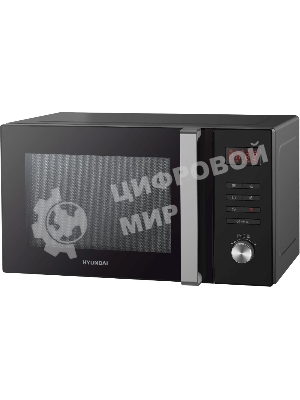 Микроволновая печь Hyundai HYM-M2062 черный, 23 л, 800 Вт, переключатели - кнопки, поворотный механизм