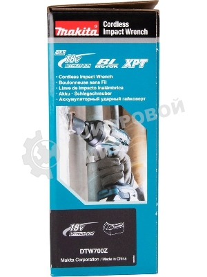 Гайковерт Makita DTW700Z ак(уд) BL-Motor, 18В, Li-ion, БЕЗ АКБ и БЕЗ ЗУ