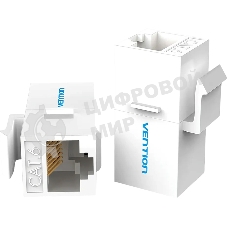 Адаптер-соединитель Vention RJ45 F/RJ45 F 8p8c cat.6, белый