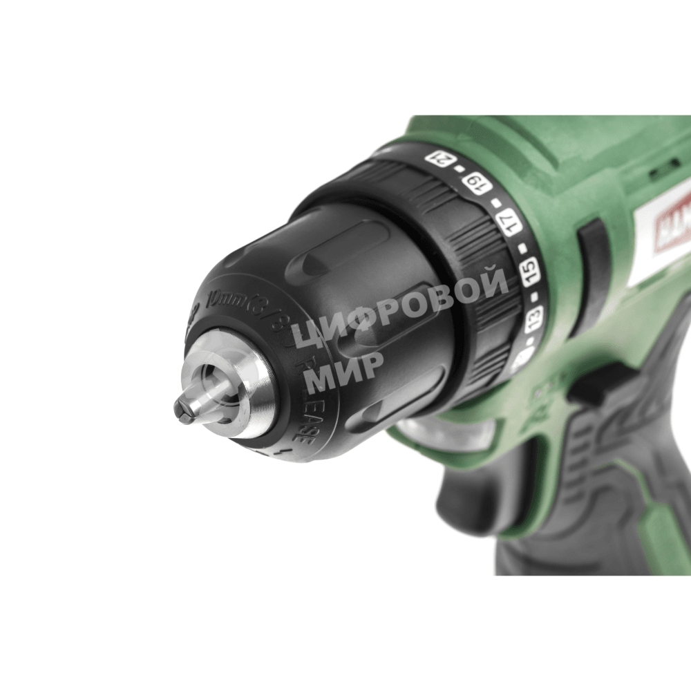 Дрель-шуруповерт аккумуляторная Haммer ACD12BLC, Аккумуляторная, 12В, 2 АКБ, Кейс