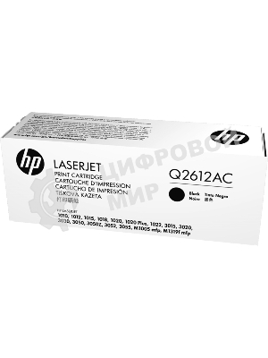 Картридж лазерный контрактный HP 12A черный Contract LJ Toner Cartridge