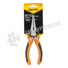 Длинногубцы Sparta Comfort, 160 мм, прямые шлифованные, двухкомпонентные рукоятки