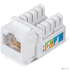 Модуль Keystone Rexant Jack RJ-45(8P8C), UTP неэкранированный, CAT 6, тип 90 градусов, белый PRO