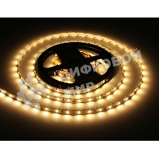 Светодиодная лента GS1001 2835 60Led/ 4.8W m/ 12V IP20 3000K/ 5000x8x1.2mm (2 конт.)
