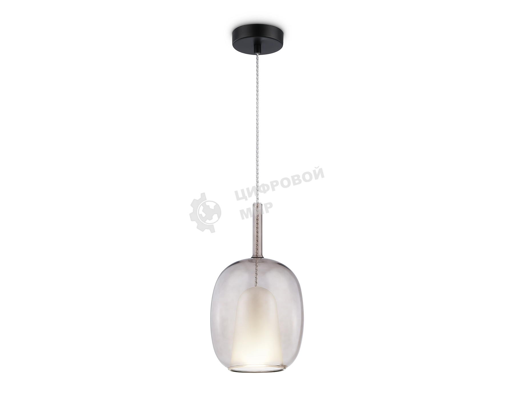 Подвесной светильник Ambrella light LH11125 BK/WH/TI черный/белый/янтарь E27 max 60W D175*310