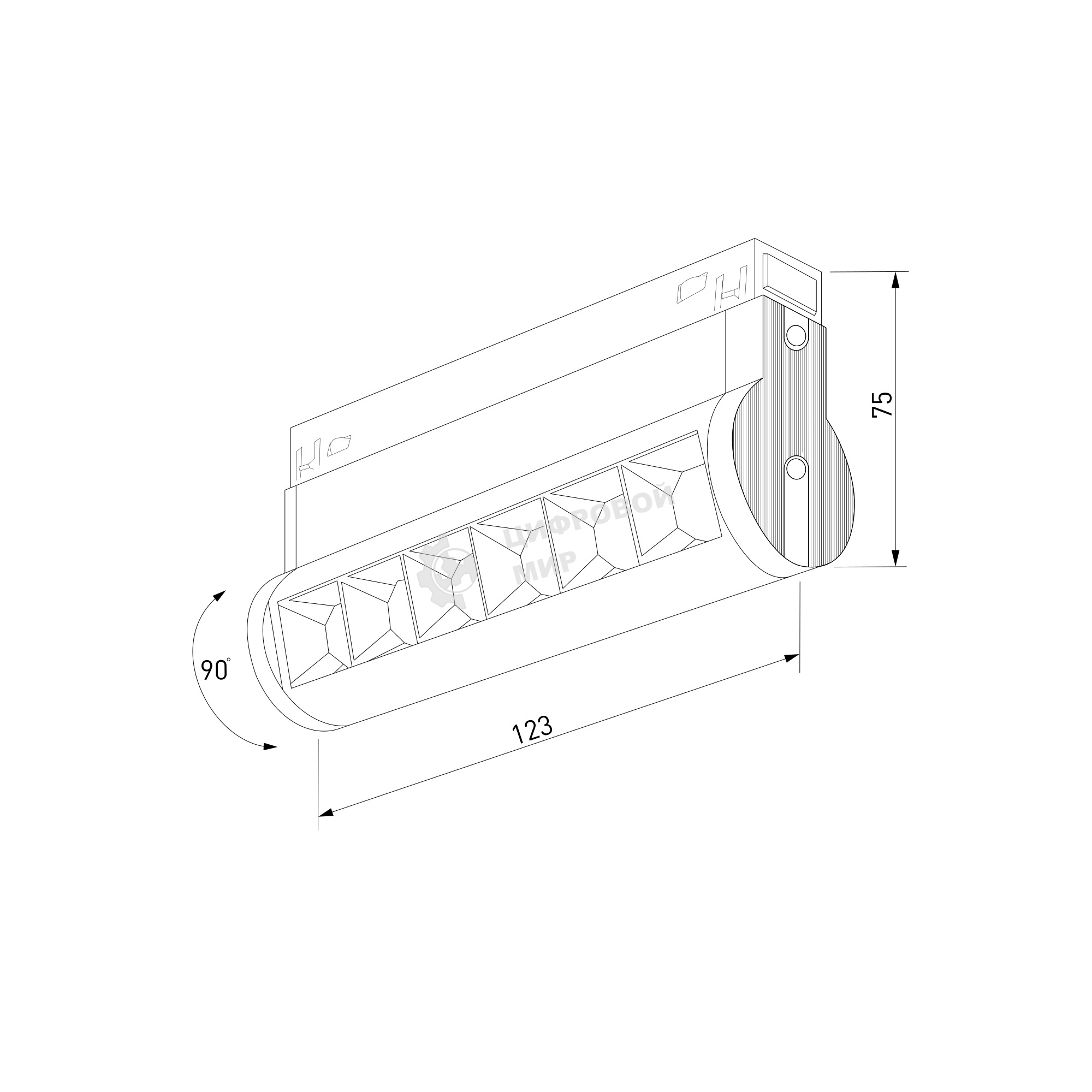 Трековый светильник Slim Magnetic 6W 4200K Alter (чёрный) 85048/01