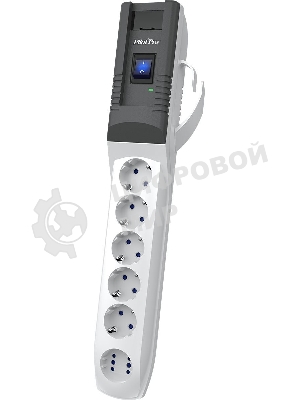 Сетевой фильтр Pilot PRO USB 5м, 6 розеток, серый, коробка