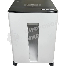 Шредер Office Kit S330SF (3,9х35) белый (секр.P-4) фрагменты 13лист. 30лтр. скобы пл.карты