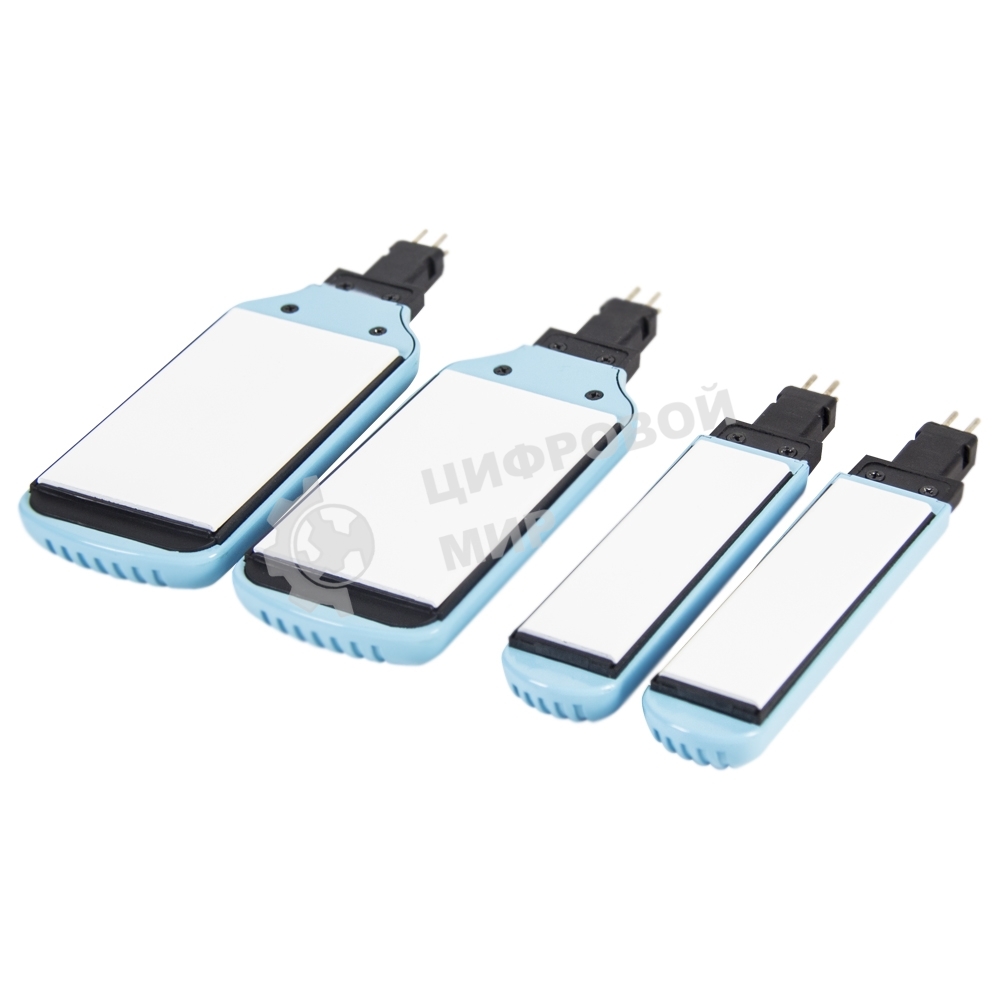 Щипцы для волос Galaxy GL 4505, голубой, 65 Вт, нагревательный элемент с защитой от перегрева, сменные пластины с керамическим покрытием: 89x27,5 мм и 89x57 мм, ЖК-дисплей с индикацией температуры, регулятор температурных режимов, шнур питания, вращающийс