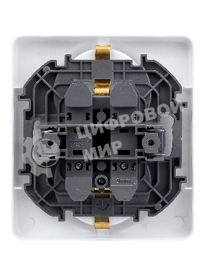 Розетка 2 x 2К+З немецкий стандарт 16А 250 В белый